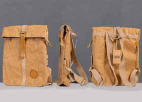 Stark: Dieser Rucksack besteht aus dem Zellstoff von Weichholzschnitzeln aus FSC-zertifizierter Forstwirtschaft und trägt alles, was Du brauchst. Bild: FNR/Guido Kirchner