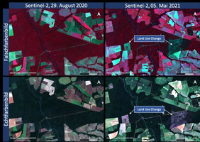 Satellitenbilder sind ein zentrales Element von GRAS.
Im Downloadbereich unter der Pressemitteilung steht dieses Bild auch mit Erläuterung der Aufnahmen zur Verfügung. Bild: GRAS GmbH 2021
